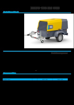 Compressori Protatili - Diesel, Elettrici, Benzina Atlas Copco XATS 138 Kd