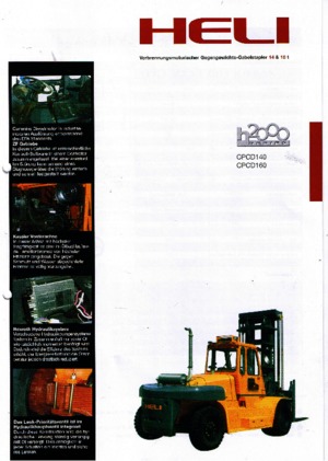 Carrelli elevatori frontali diesel Heli CPCD 160