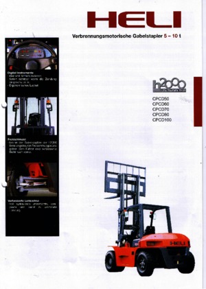 Carrelli elevatori frontali diesel Heli CPCD 100 W