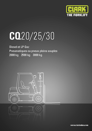 Carrelli elevatori frontali diesel Clark CQ 25