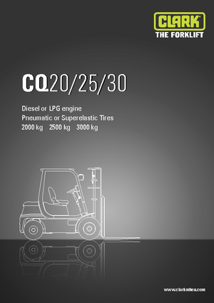 Carrelli elevatori frontali diesel Clark CQ 25