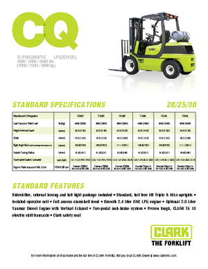 Carrelli elevatori frontali diesel Clark CQ 25