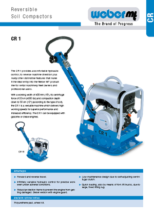 Piastre vibranti reversibili weber mt CR 1