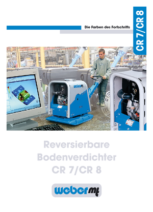 Piastre vibranti reversibili weber mt CR 7 CCD