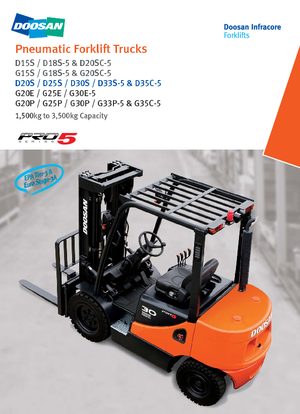 Carrelli elevatori frontali diesel Doosan D 35 C 5