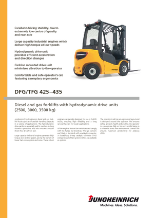 Carrelli elevatori frontali diesel Jungheinrich DFG 425