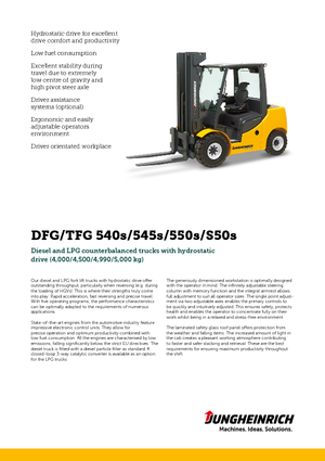 Carrelli elevatori frontali diesel Jungheinrich DFG 550s