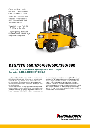 Carrelli elevatori frontali diesel Jungheinrich DFG 690