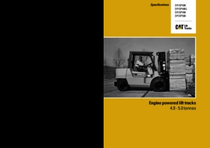 Carrelli elevatori frontali diesel Caterpillar DP40K