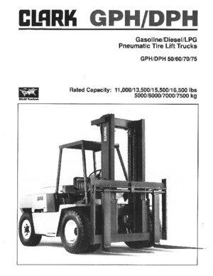 Carrelli elevatori frontali diesel Clark DPH 75