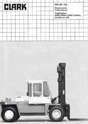 Carrelli elevatori frontali diesel Clark DPL 120