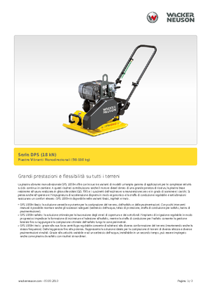 Piastre vibranti monodirezionali Wacker DPS 1850 H Asphalt