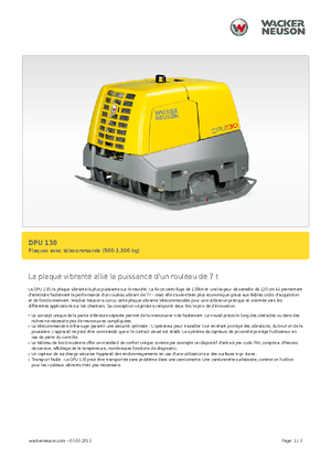 Piastre vibranti reversibili Wacker Neuson DPU130Le