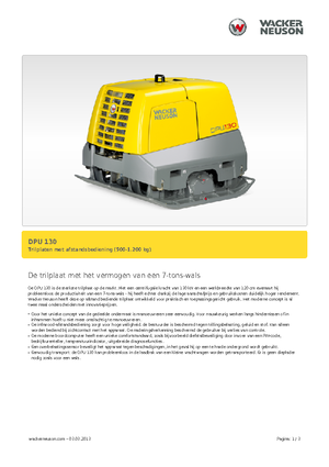 Piastre vibranti reversibili Wacker Neuson DPU130Le
