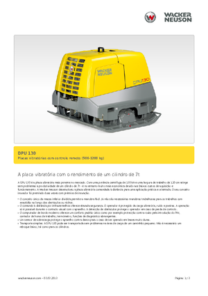 Piastre vibranti reversibili Wacker Neuson DPU130Le