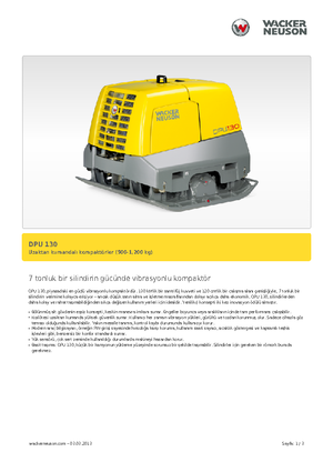 Piastre vibranti reversibili Wacker Neuson DPU130Le