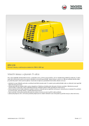 Piastre vibranti reversibili Wacker Neuson DPU130Le