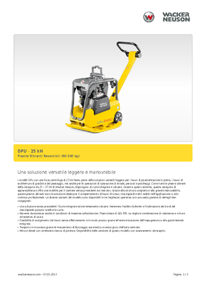 Piastre vibranti reversibili Wacker Neuson DPU 2540H