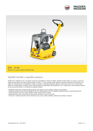 Piastre vibranti reversibili Wacker Neuson DPU3750Hets
