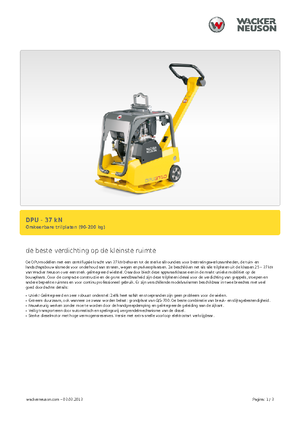 Piastre vibranti reversibili Wacker Neuson DPU3750Hets