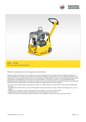 Piastre vibranti reversibili Wacker Neuson DPU3750Hets