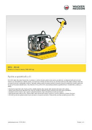 Piastre vibranti reversibili Wacker Neuson DPU45Ye h