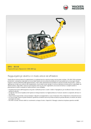 Piastre vibranti reversibili Wacker Neuson DPU45Ye h