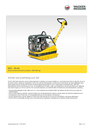 Piastre vibranti reversibili Wacker Neuson DPU45Ye h