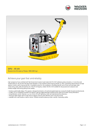 Piastre vibranti reversibili Wacker Neuson DPU 4545 H