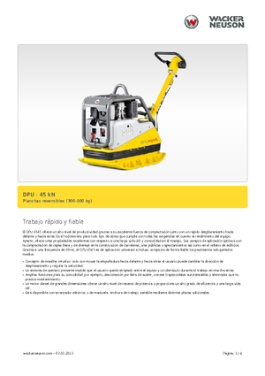 Piastre vibranti reversibili Wacker Neuson DPU 4545 H