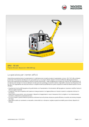 Piastre vibranti reversibili Wacker Neuson DPU5545H