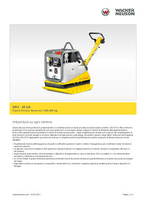 Piastre vibranti reversibili Wacker Neuson DPU6555He