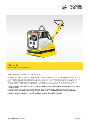 Piastre vibranti reversibili Wacker Neuson DPU6555He