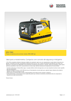 Piastre vibranti reversibili Wacker Neuson DPU 7060 Fe