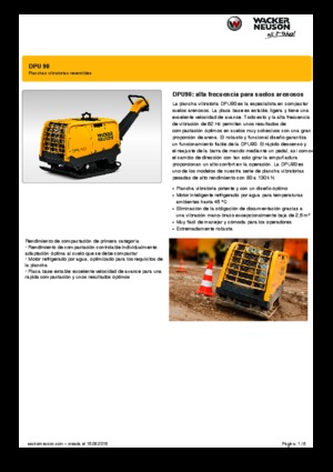 Piastre vibranti reversibili Wacker Neuson DPU90 Lem 770