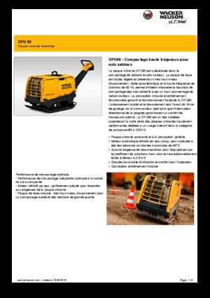 Piastre vibranti reversibili Wacker Neuson DPU90 Lem 770