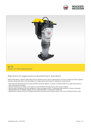 Costipatori Diesel e Benzina Wacker DS 70,11