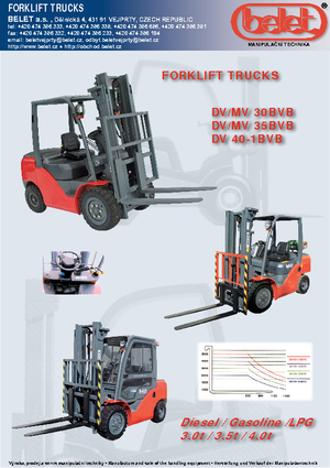 Carrelli elevatori frontali diesel Belet DV 30 BVB
