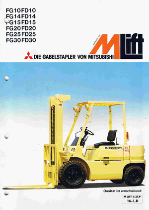 Carrelli elevatori frontali diesel Mitsubishi FD 30 T