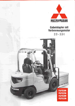 Carrelli elevatori frontali diesel Mitsubishi FD25N