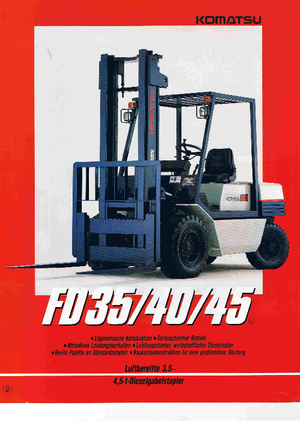 Carrelli elevatori frontali diesel Komatsu FD 35 T-5 E