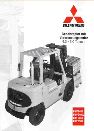 Carrelli elevatori frontali diesel Mitsubishi FD 50 K