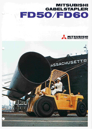 Carrelli elevatori frontali diesel Mitsubishi FD 50 CT