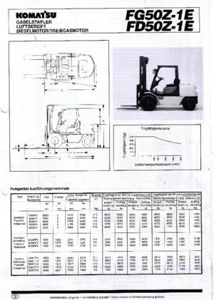 Carrelli elevatori frontali diesel Komatsu FD 50 Z-1 E