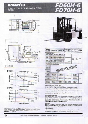 Carrelli elevatori frontali diesel Komatsu FD 70-6