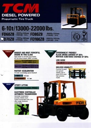 Carrelli elevatori frontali diesel TCM FD 60 Z 8