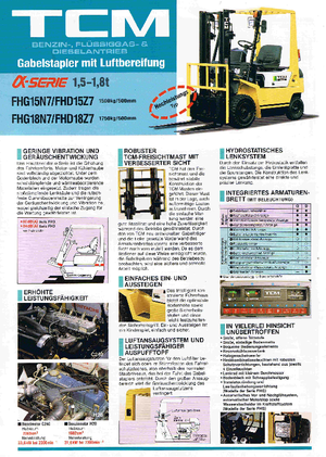 Carrelli elevatori frontali diesel TCM FHD 15 Z 7