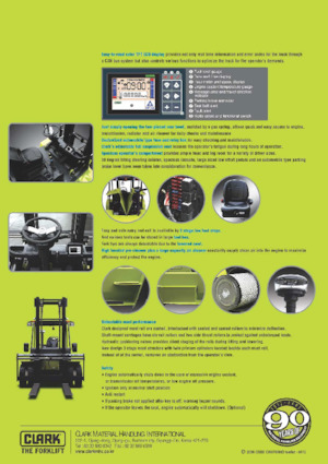 Carrelli elevatori frontali diesel Clark C 80 D 900