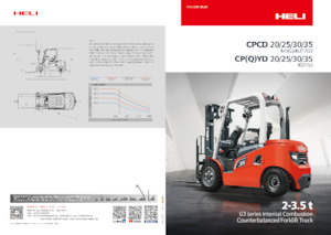 Carrelli elevatori frontali diesel Heli CPCD25