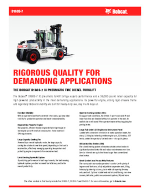 Carrelli elevatori frontali diesel Bobcat D160S-7
